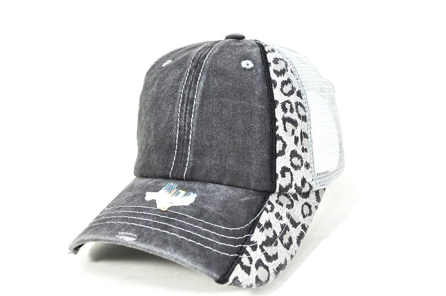 055-PIGMENT BLK SIDE LEOPAR D.GREY/GREY MESH